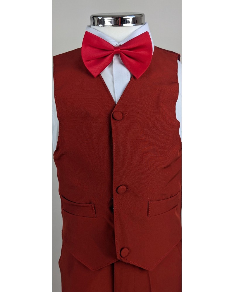 Smoking Vintage Pour Enfant Taille S, 2 Pièces Blanc Crème - Occasion En Parfait état