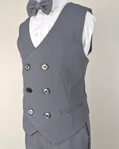 costume enfant luxe gris