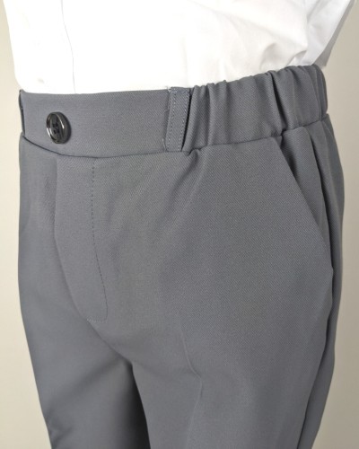 costume enfant luxe gris