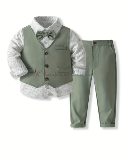 Ensemble Garçon Merlin Vert Sauge