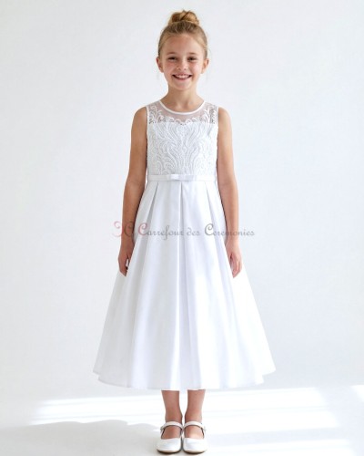 robe communion blanche camelia