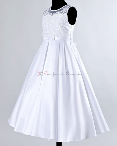 robe communion blanche camelia