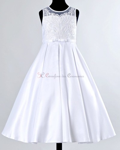 robe communion blanche camelia