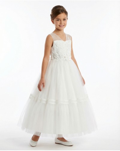 Robe mariage longue fille Clémence