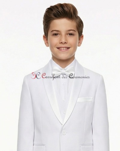 smoking blanc col blanc