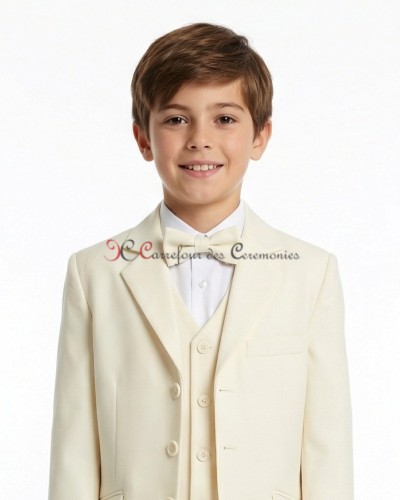 costume 3 pieces écru enfant