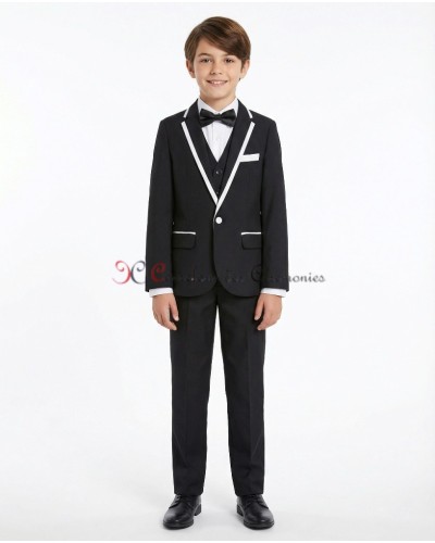 smoking enfant noir liseret blanc