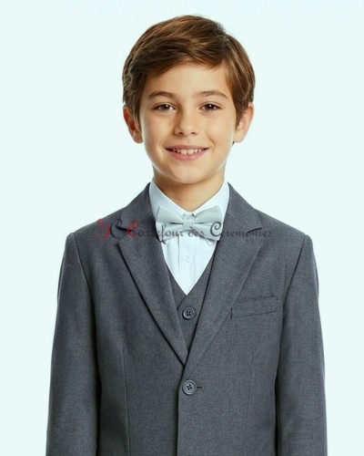 costume gris enfant moyen
