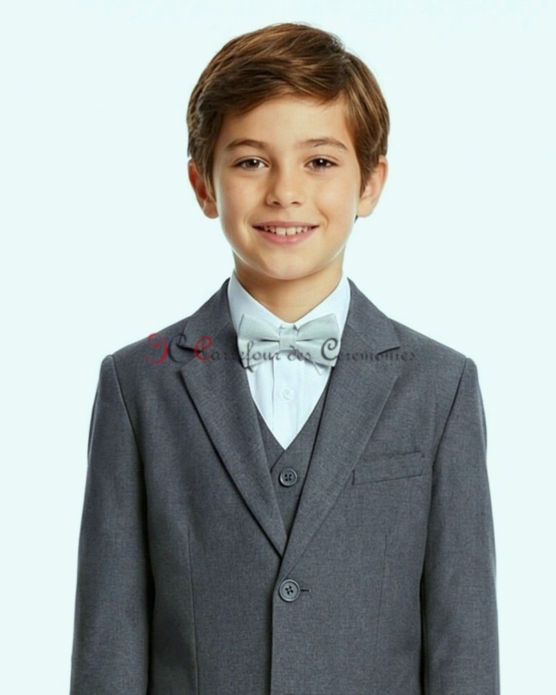 costume gris enfant moyen