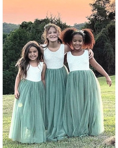 robe ceremonie fille dentelle verte