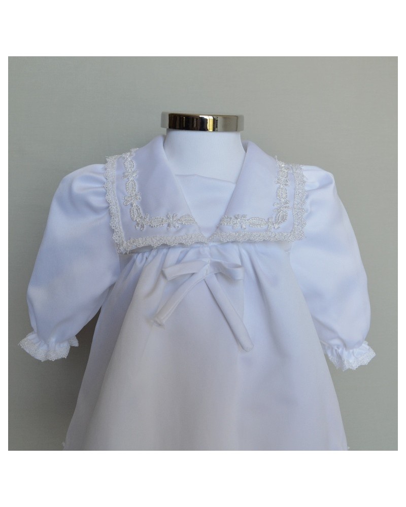 Chicco Robe Élégante Bébé Fille – Coton Doux Chaud – Manches Courtes Avec Nœud – Printemps/Automne