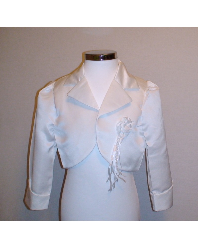Boléro de baptême, mariage, cortege, de demoiselle d'honneur