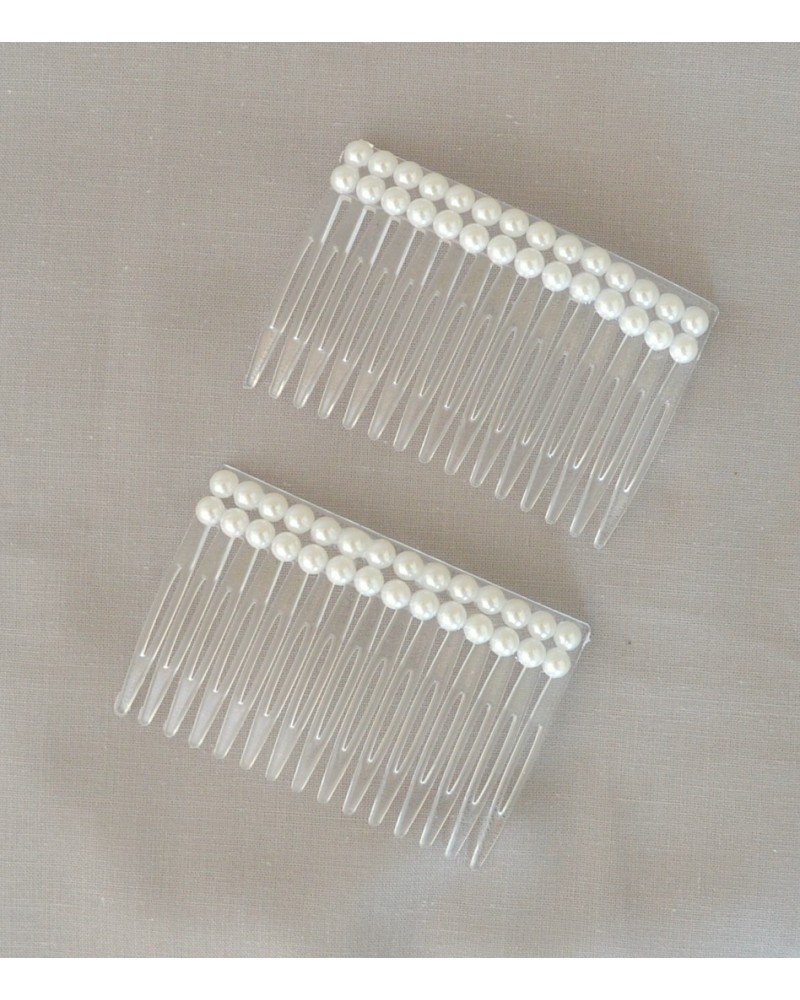 Lot de 2 peignes cheveux