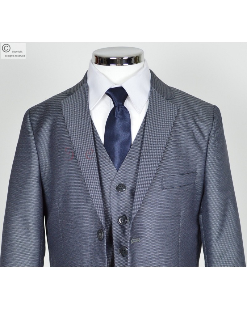 Costume gris bleu Valentin