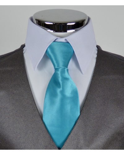Cravate bleu turquoise