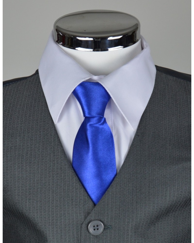 Cravate bleu royale