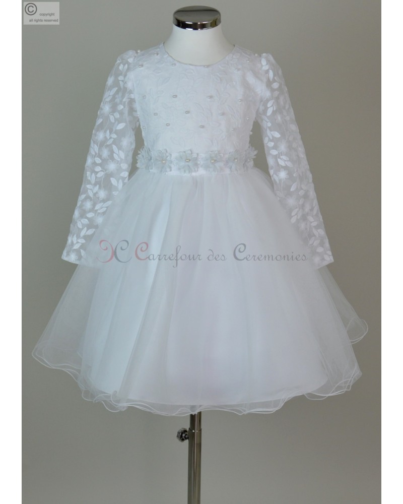 robe blanc communion Evelyne