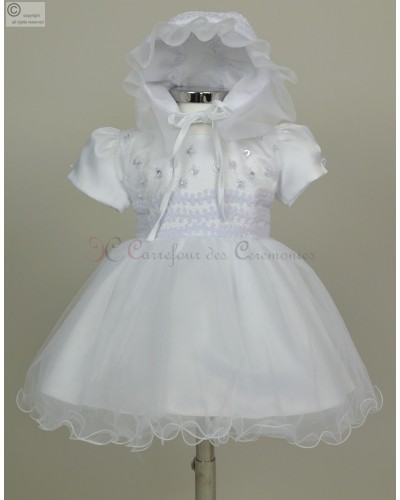 robe bebe blanche cendrillon