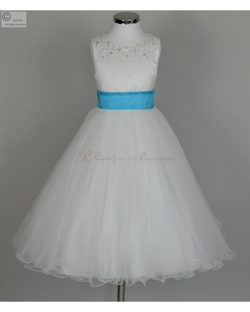 robe turquoise fille Zelie