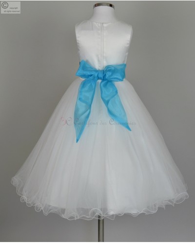 robe turquoise fille Zelie