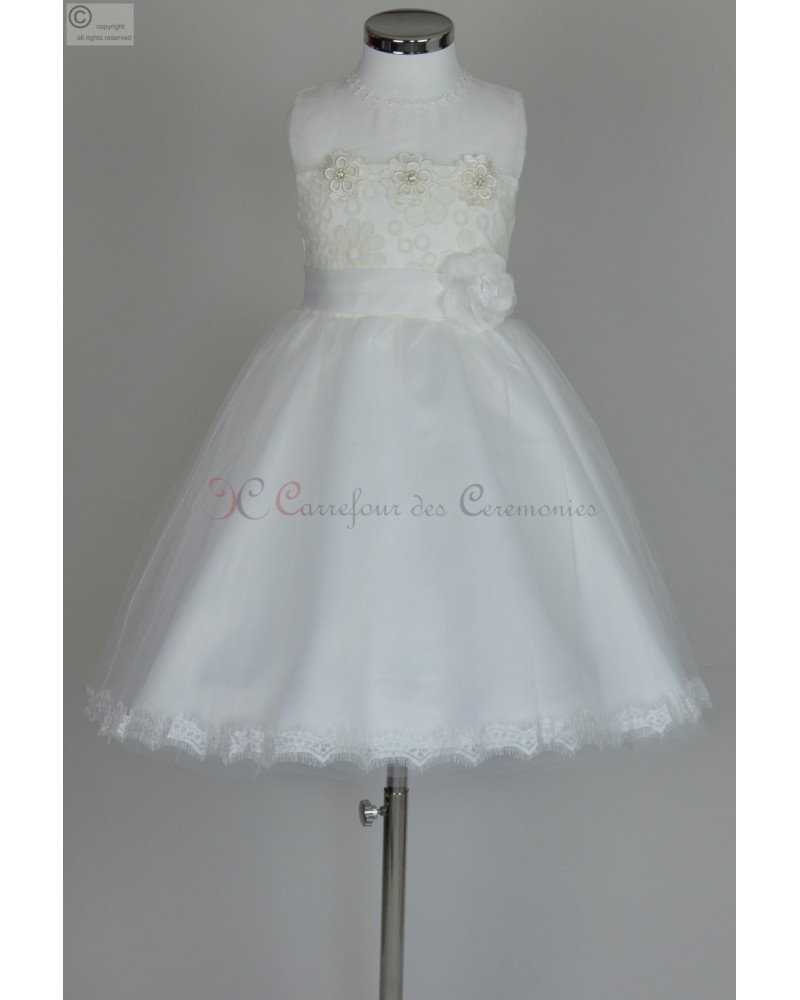 Robe ecru Constance