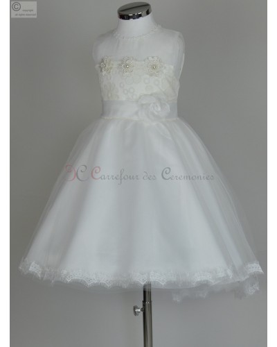 Robe ecru Constance