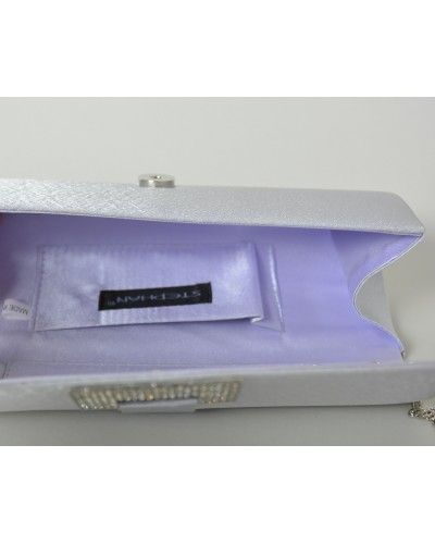 Pochette de soirée argent