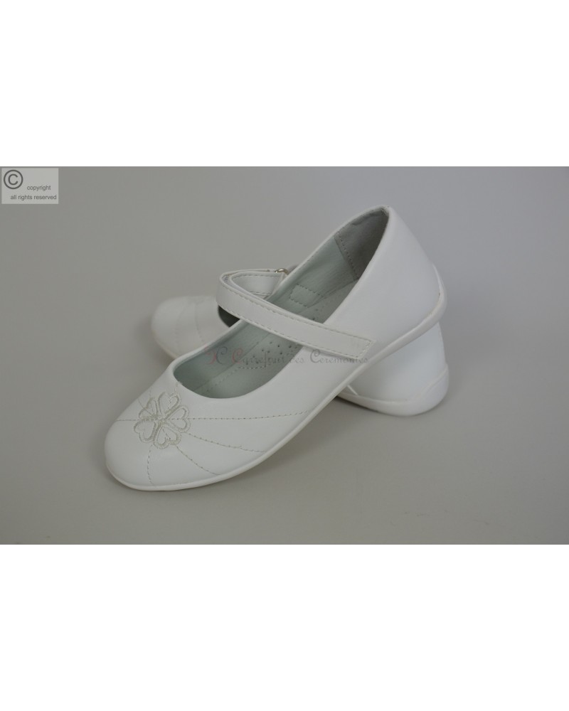 Ballerine blanche Paulette