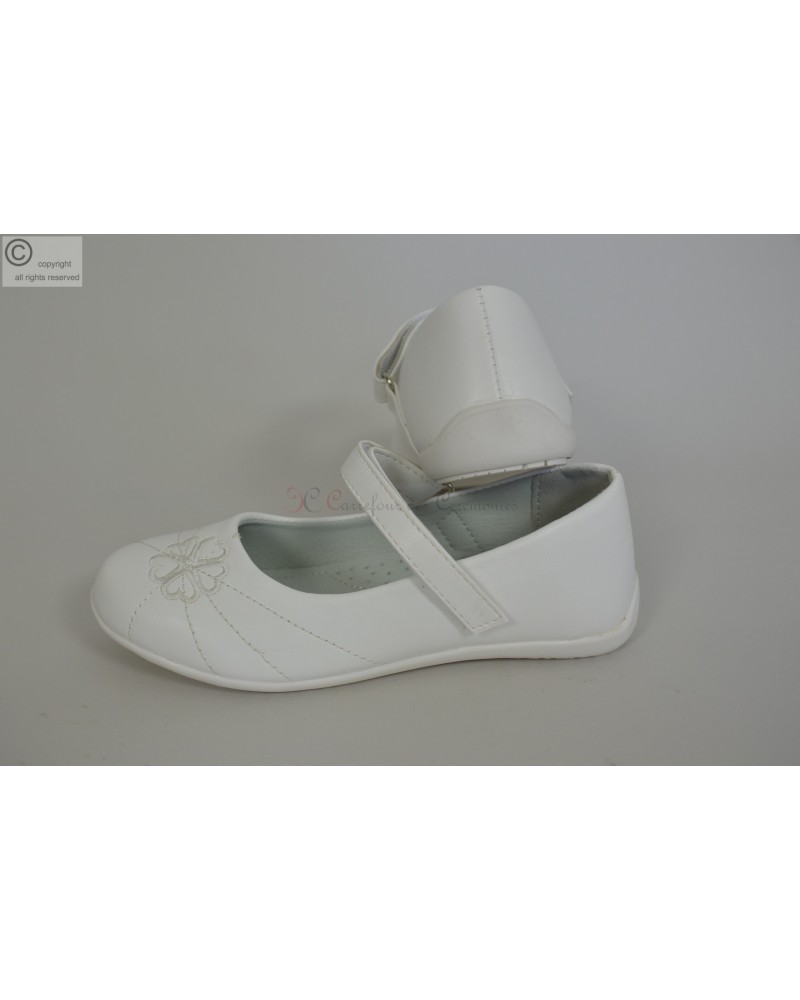 Ballerines De Fête Lico Blanches - Taille 37 Neuves Avec Défauts, LED, Fermeture Velcro