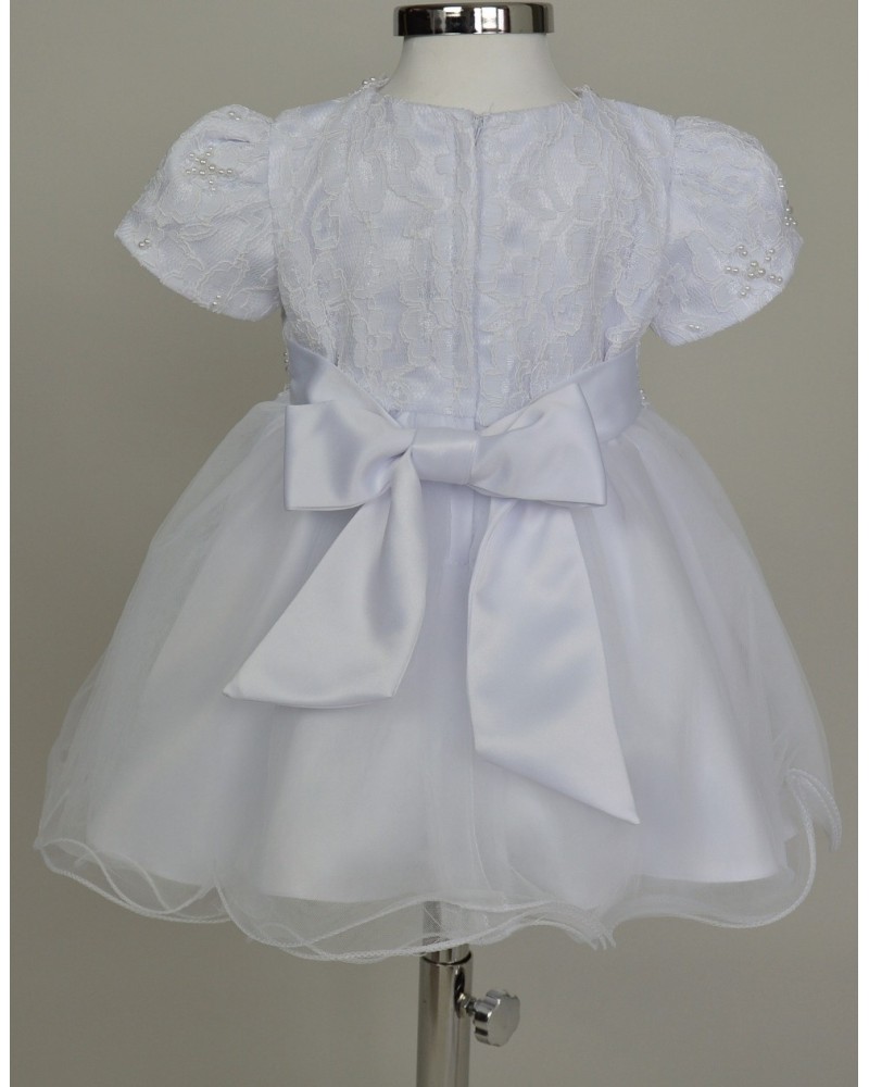 Robe de baptême en dentelle pour bébé fille de 3 à 24 mois, Couleur de l'image