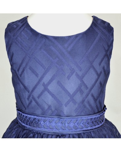 robe ceremonie fille bleu Alida