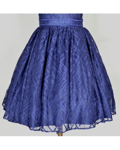 robe ceremonie fille bleu Alida