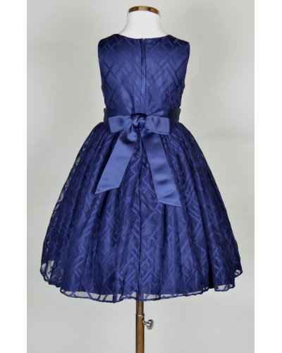 robe ceremonie fille bleu Alida