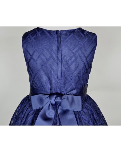 robe ceremonie fille bleu Alida