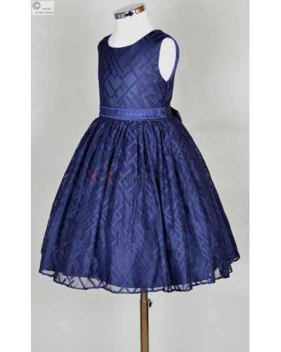 robe ceremonie fille bleu Alida