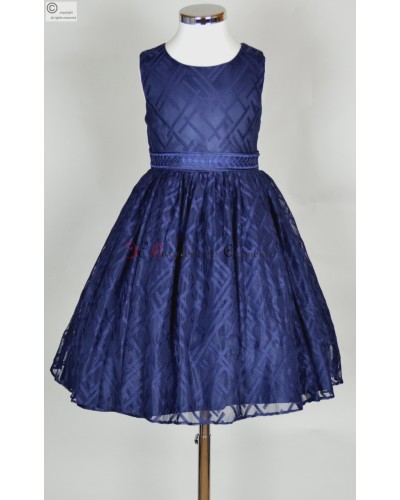 robe ceremonie fille bleu Alida