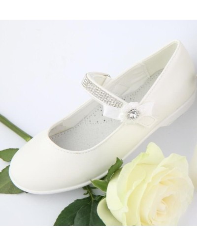 Ballerine ecru communion Mariette