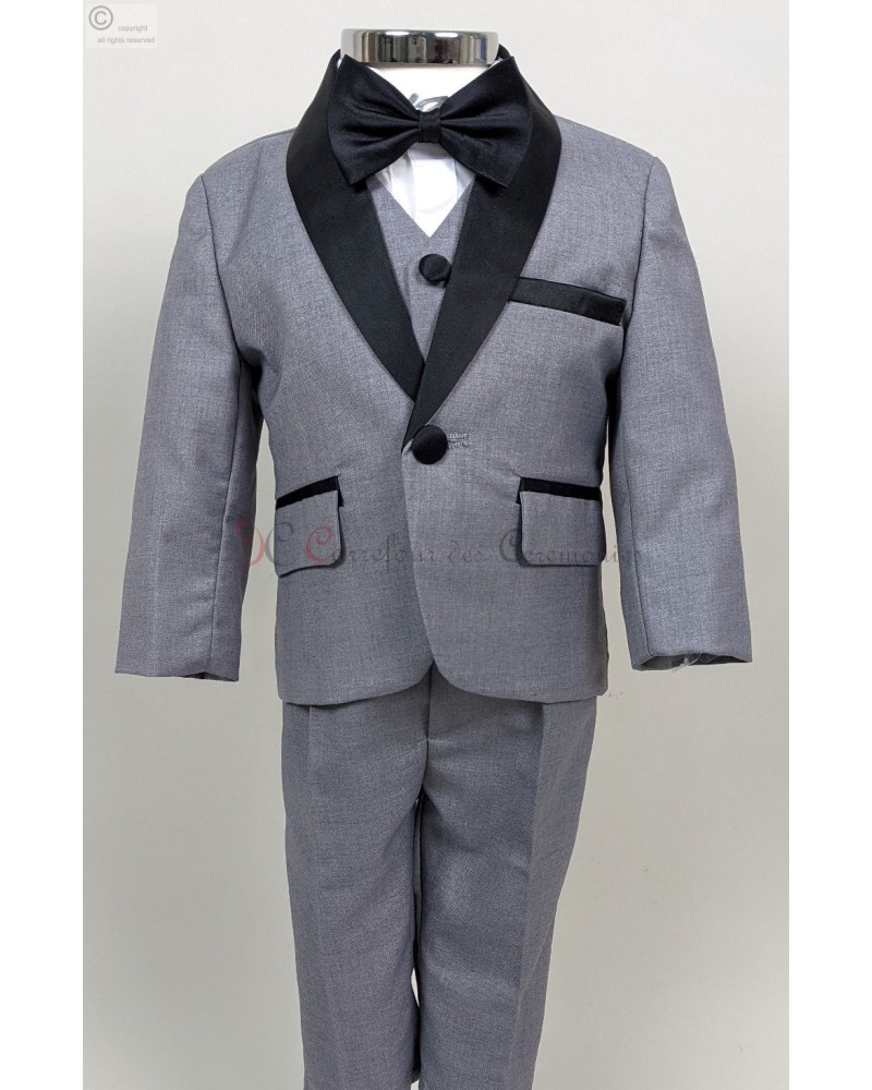 costume bebe gris clair Omer