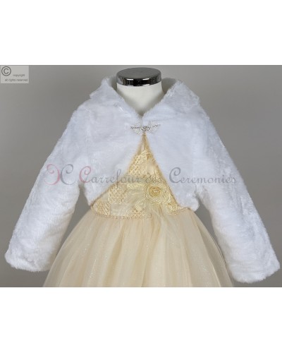 Bolero manteau Romy blanc