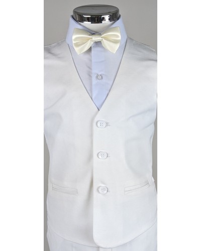 costume ecru col satin Bernard