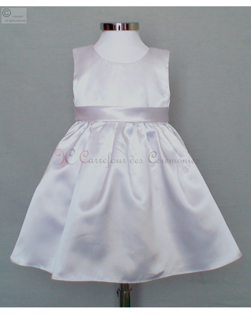 robe blanche bebe Emilie