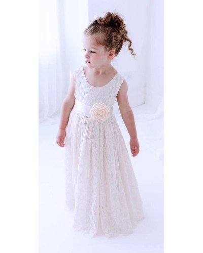 robe dentelle ceremonie fille Anita