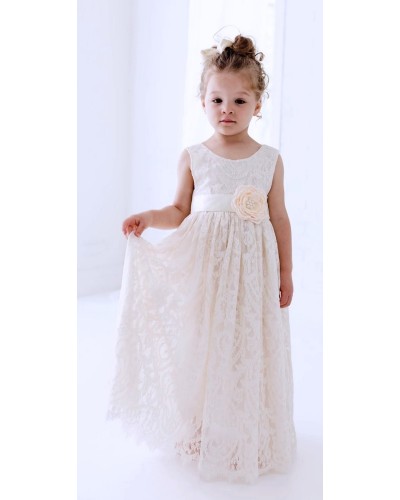 robe dentelle ceremonie fille Anita