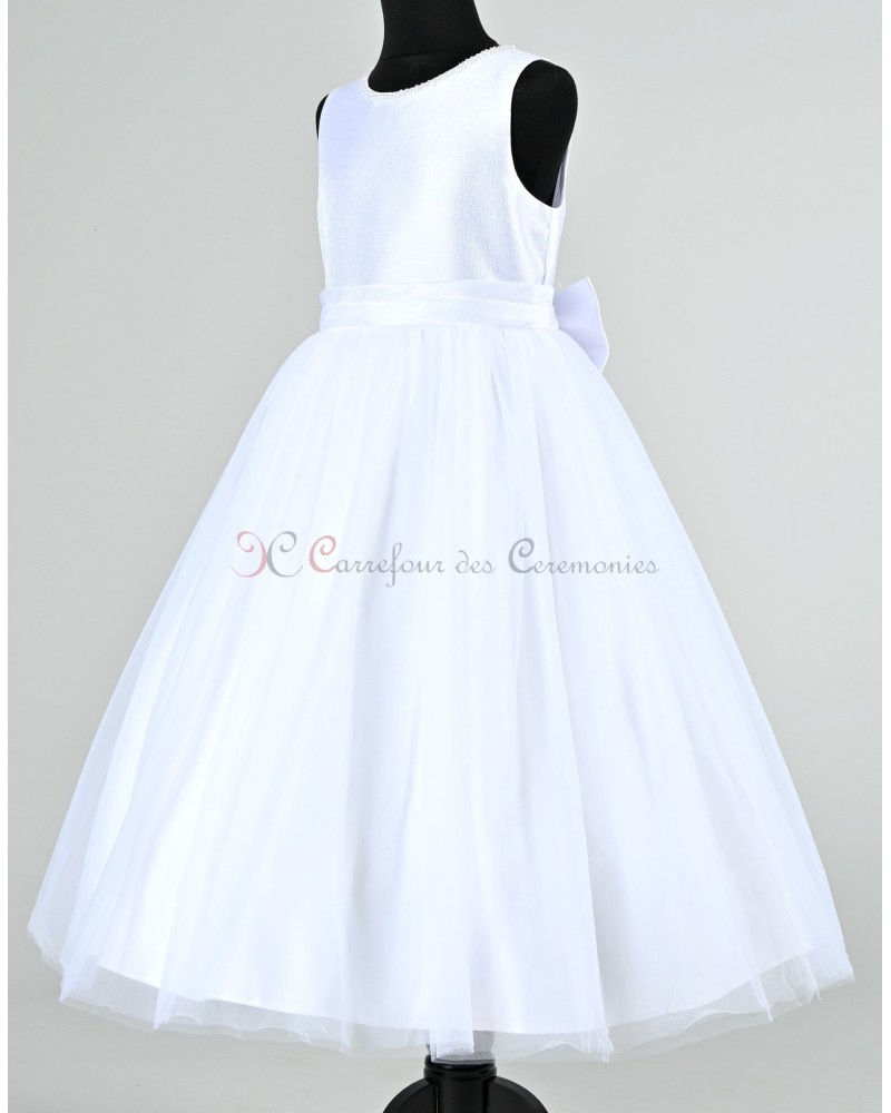 Robe De Communion/mariage/soirée Pour Bébé 3-24 Mois - Rose, Blanc, Rouge, Style A-Line - Neuf