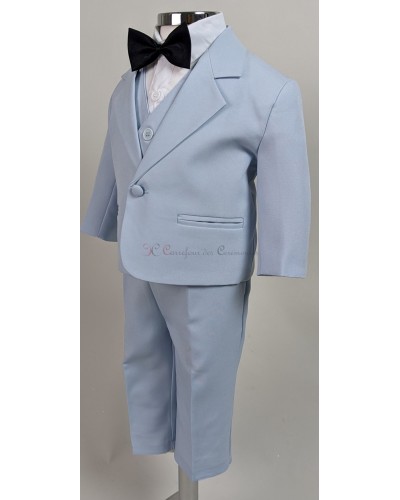 costume bebe bleu claire