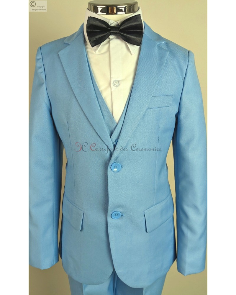 costume Alexis bleu ciel 5p