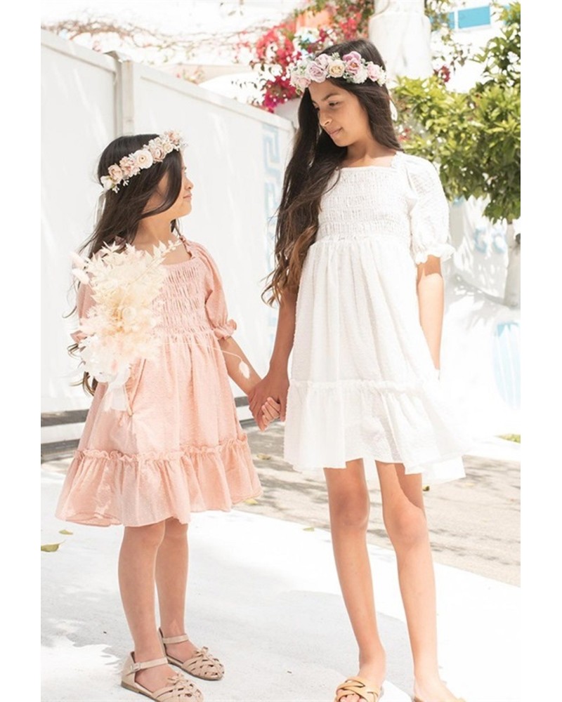 Robe pour cortege de fille blanche