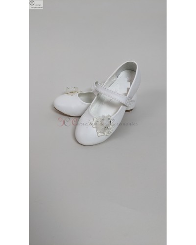 Ballerine blanche Amanda