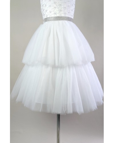 robe ceremonie fille Blanche