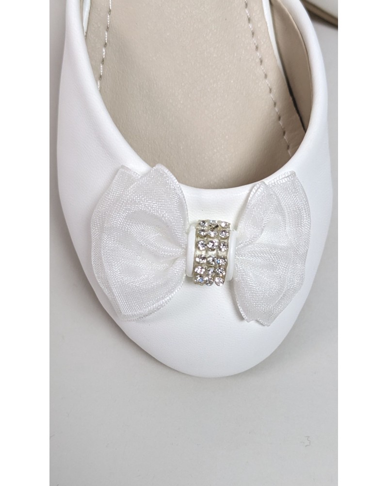 Chaussures bottines cérémonie bébé fille cuir blanc du 16 au 21